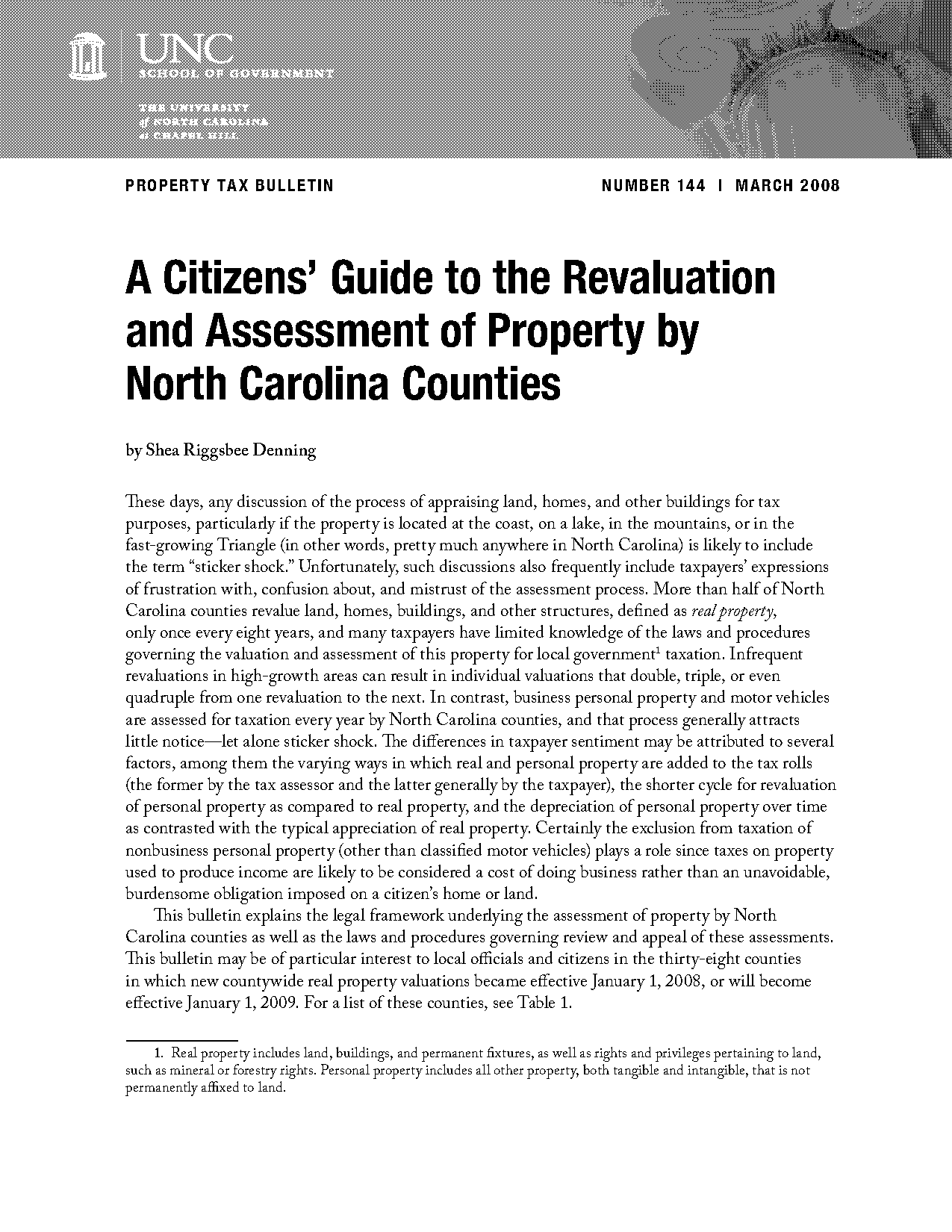 durham county nc property tax reassessment